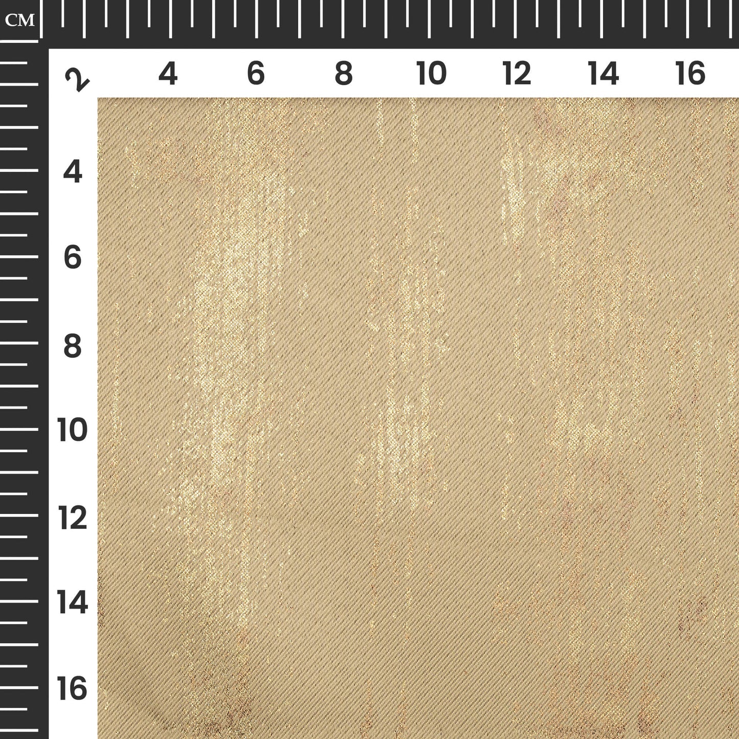 Granola Texture Pattern Golden Foil Premium Curtain Fabric (Width 54 Inches)