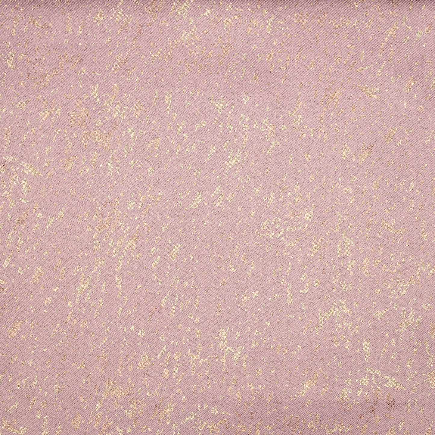 Oyster Pink Abstract Pattern Golden Foil Premium Curtain Fabric (Width 54 Inches)