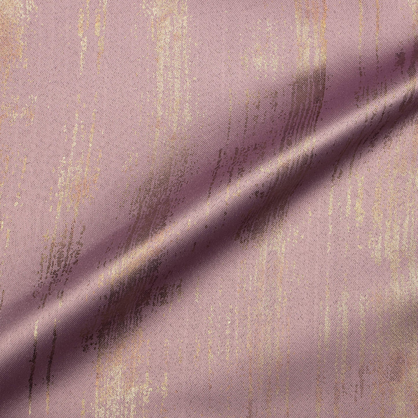 Oyster Pink Texture Pattern Golden Foil Premium Curtain Fabric (Width 54 Inches)