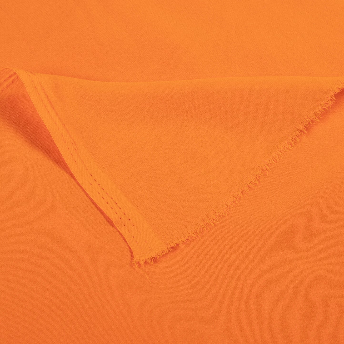 Orange Plain Georgette Fabric