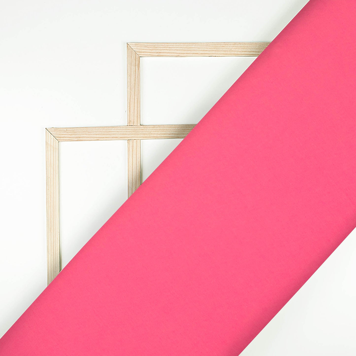 Punch Pink Plain Georgette Fabric