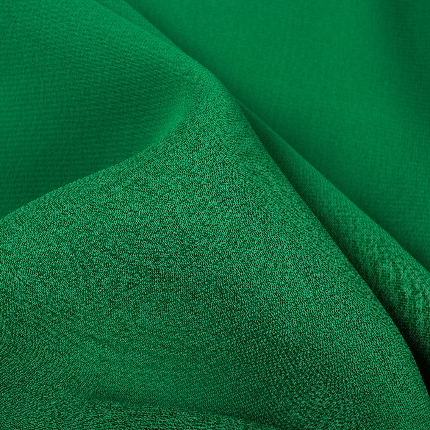 Fun Green Plain Georgette Fabric
