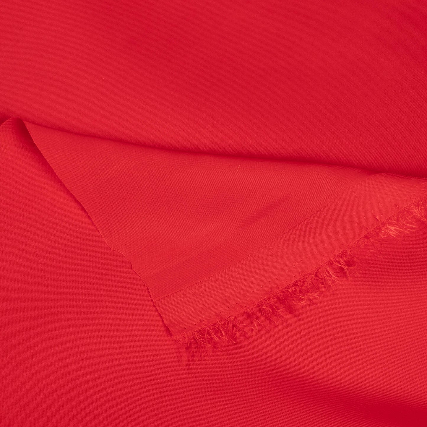 Vermilion Red Plain Imported Satin Fabric