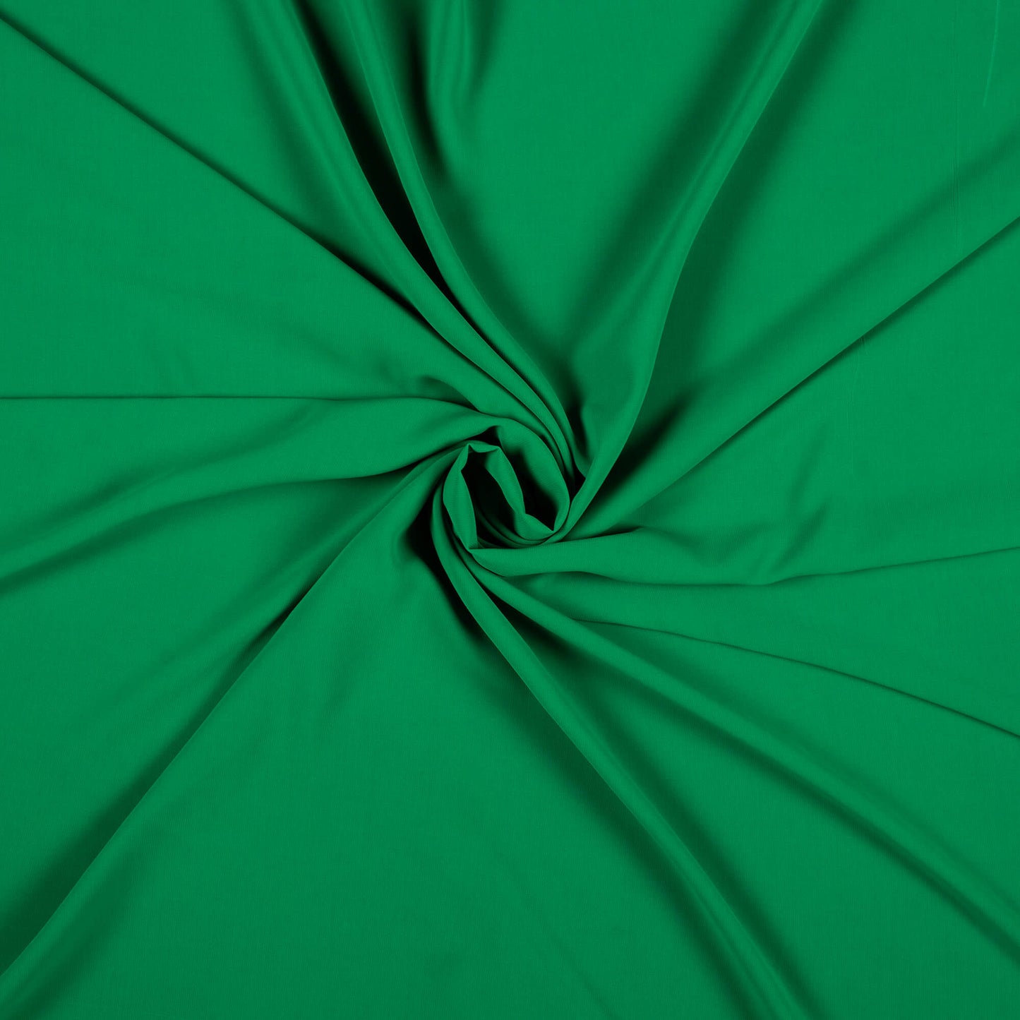 Fun Green Plain Vintage Crepe Fabric (Width 56 Inches)