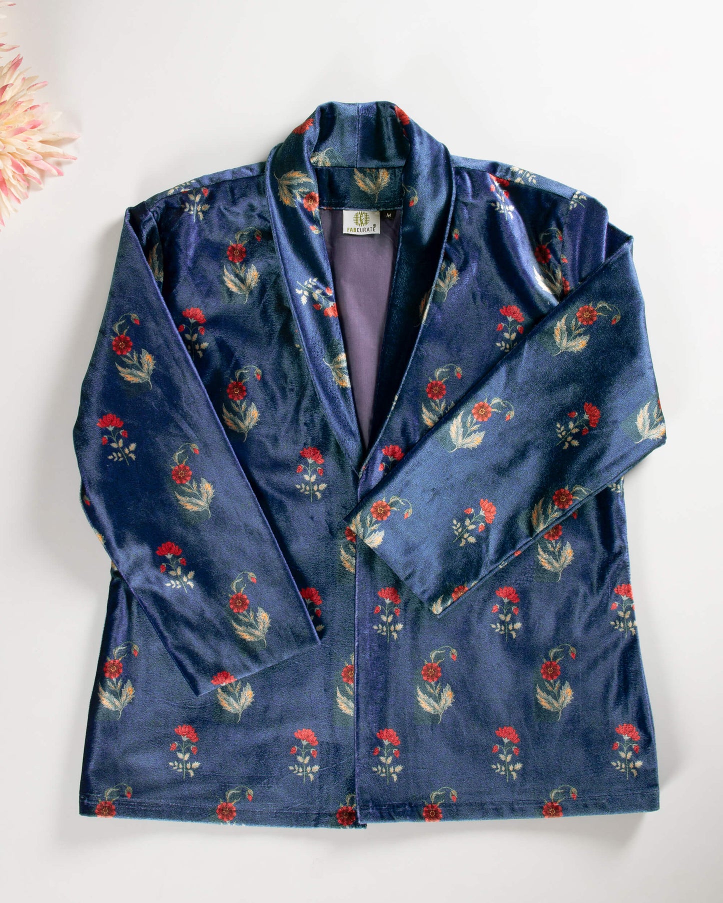 Floral Printed Premium Velvet Jacket