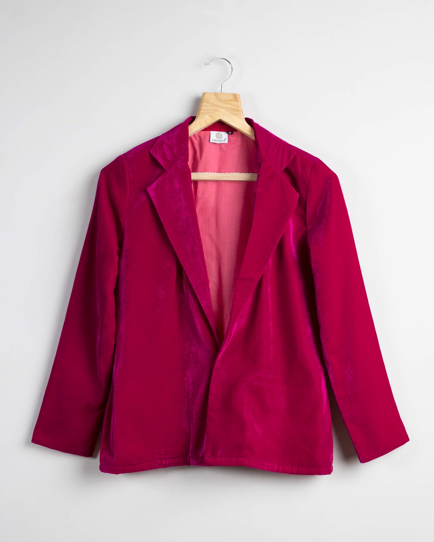 Hot Pink Premium Velvet Jacket