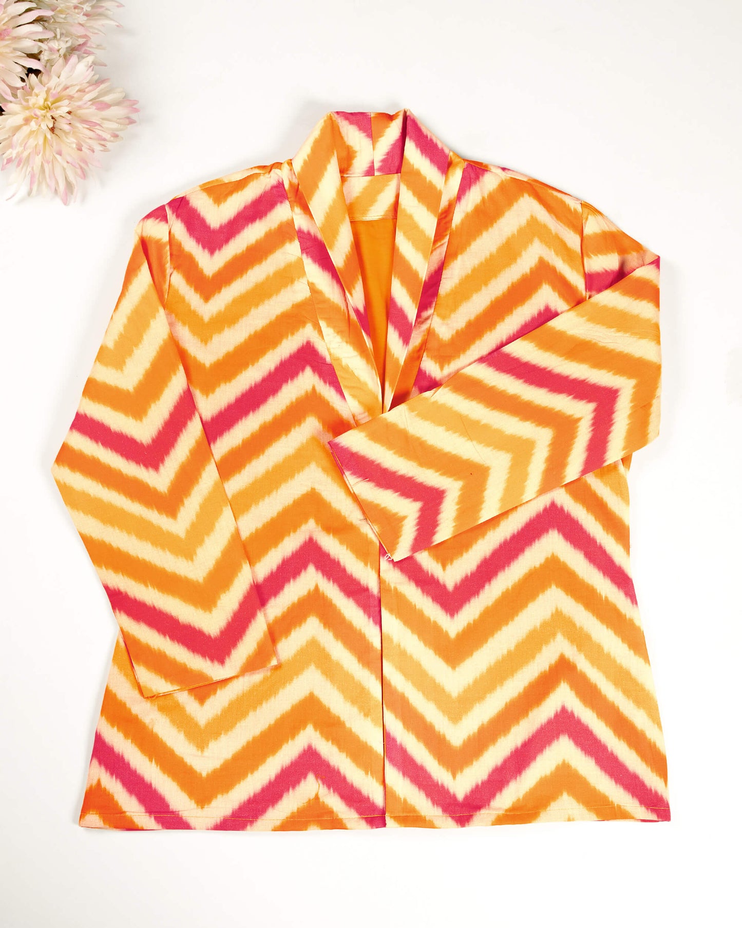 Chevron Kimono Jacket