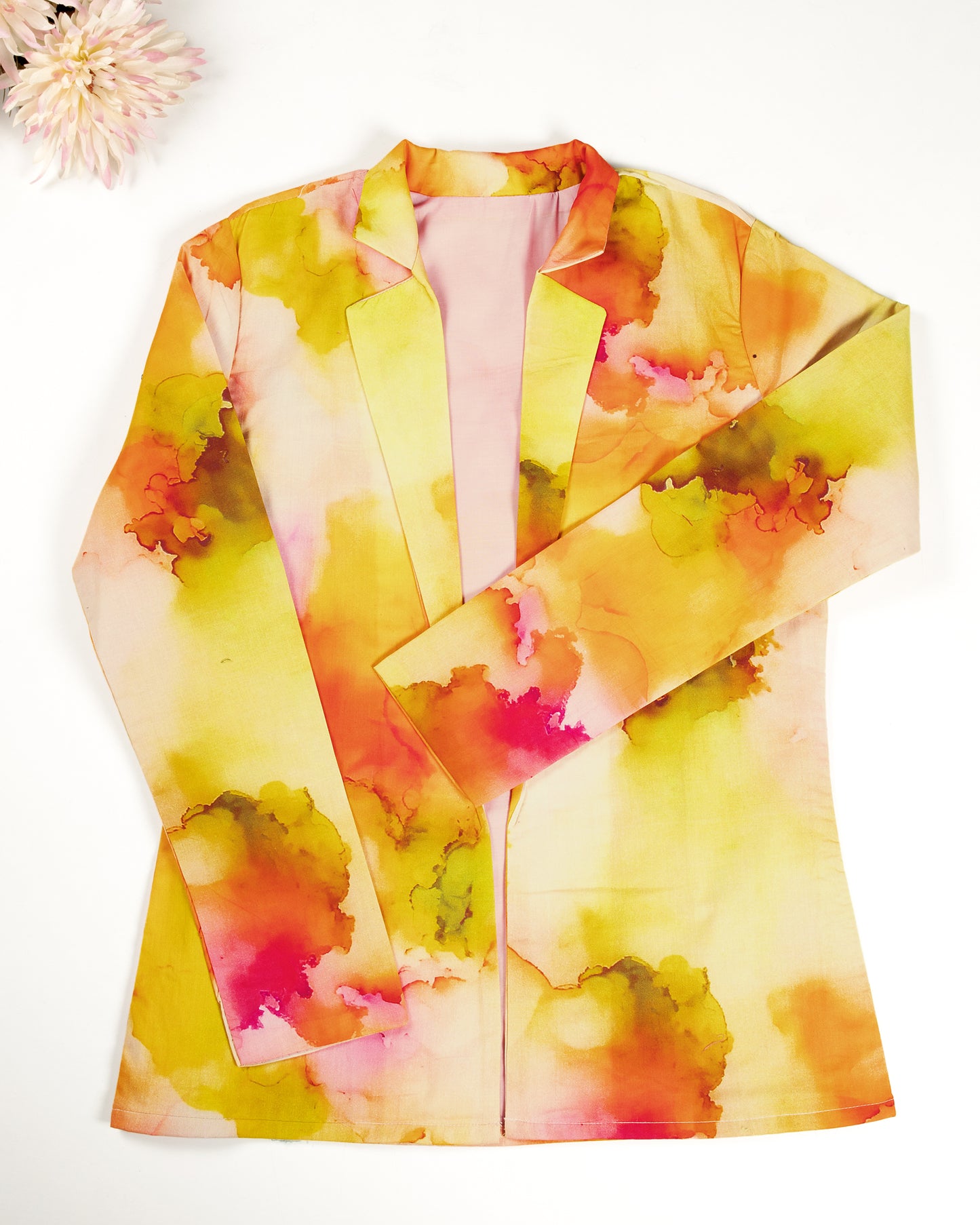 Tie & Dye Printed Kimono Jacket