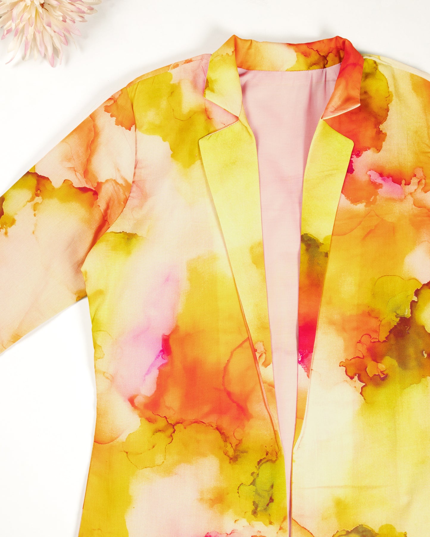 Tie & Dye Printed Kimono Jacket