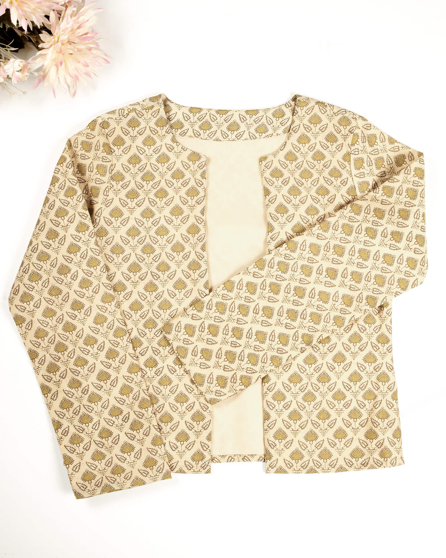 Women Geometric Tailored Ethnic Jacket