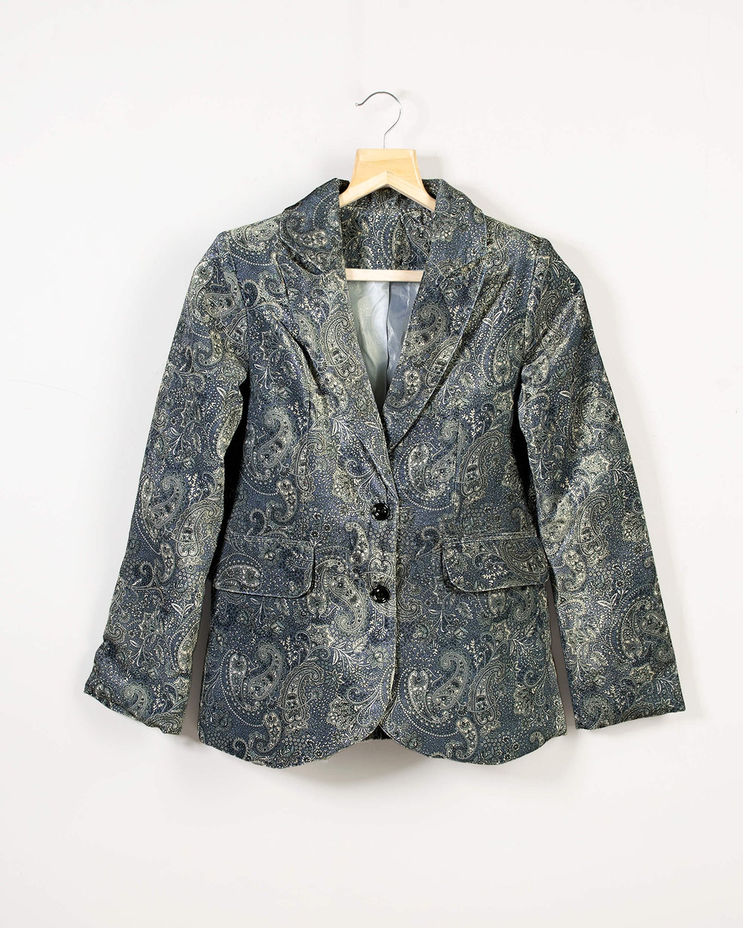 Vinatge Paisley Luxurious Velvet Blazer For Women