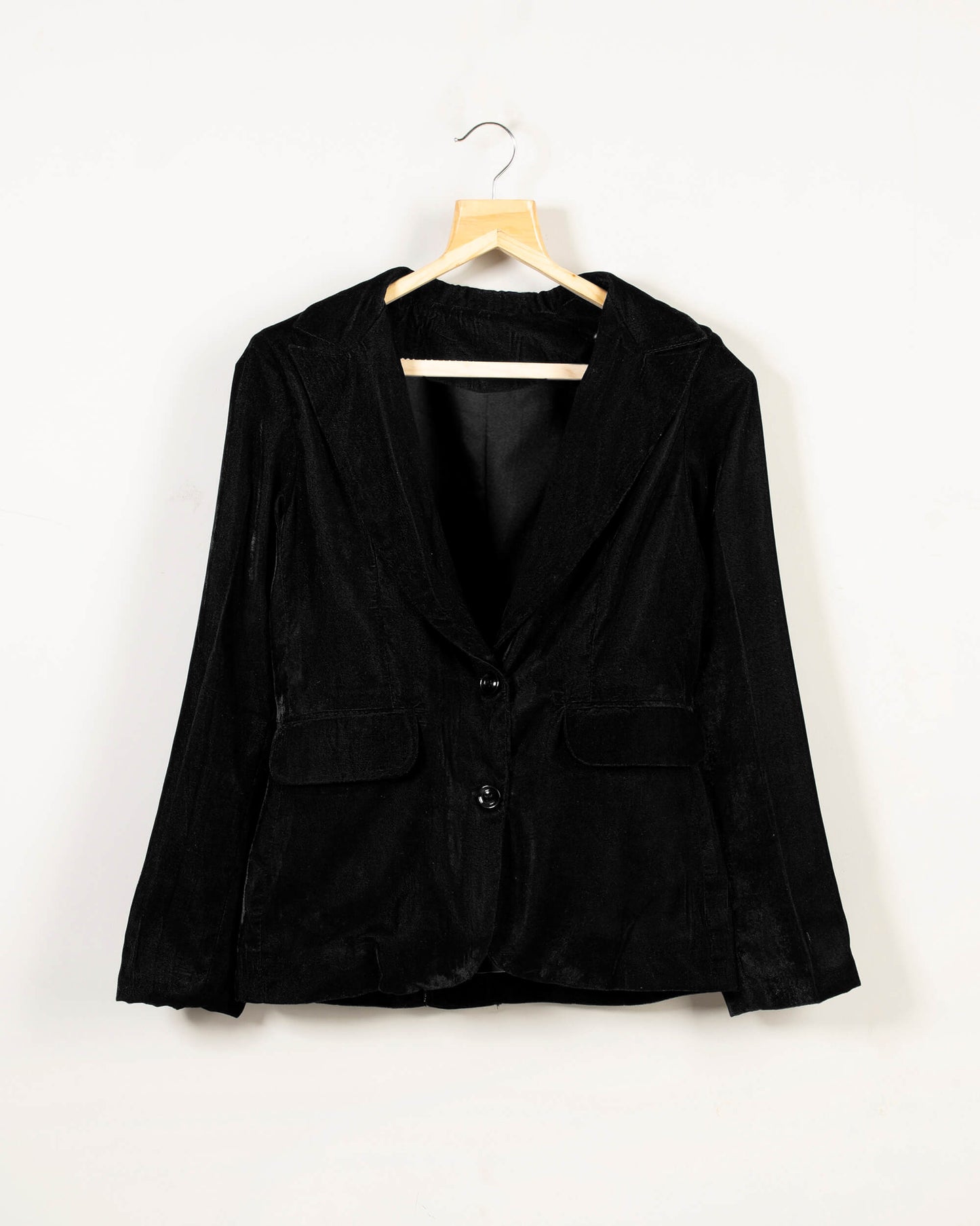 Black Luxurious Velvet Blazer For Women