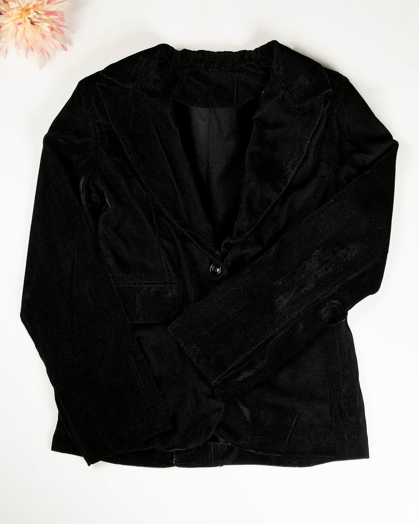 Black Luxurious Velvet Blazer For Women