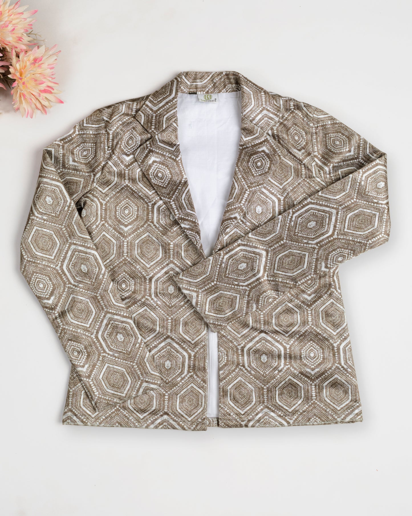 Geometric Premium Velvet Jacket