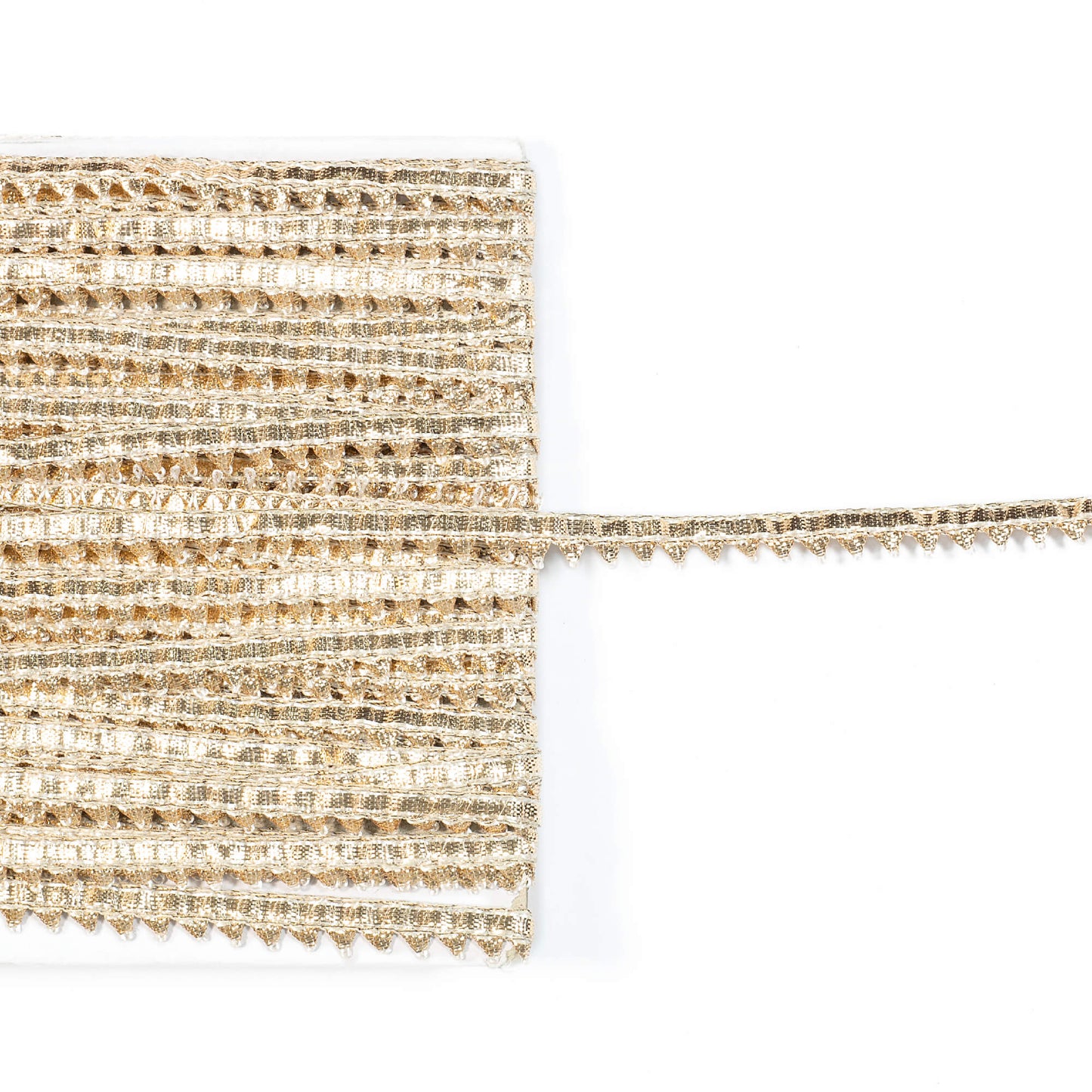 Bronze Zari Cut Work Tussar Silk Lace (45 Mtr)