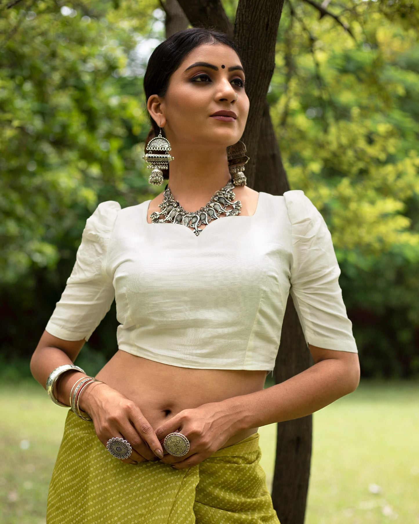 Raw Silk Blouse