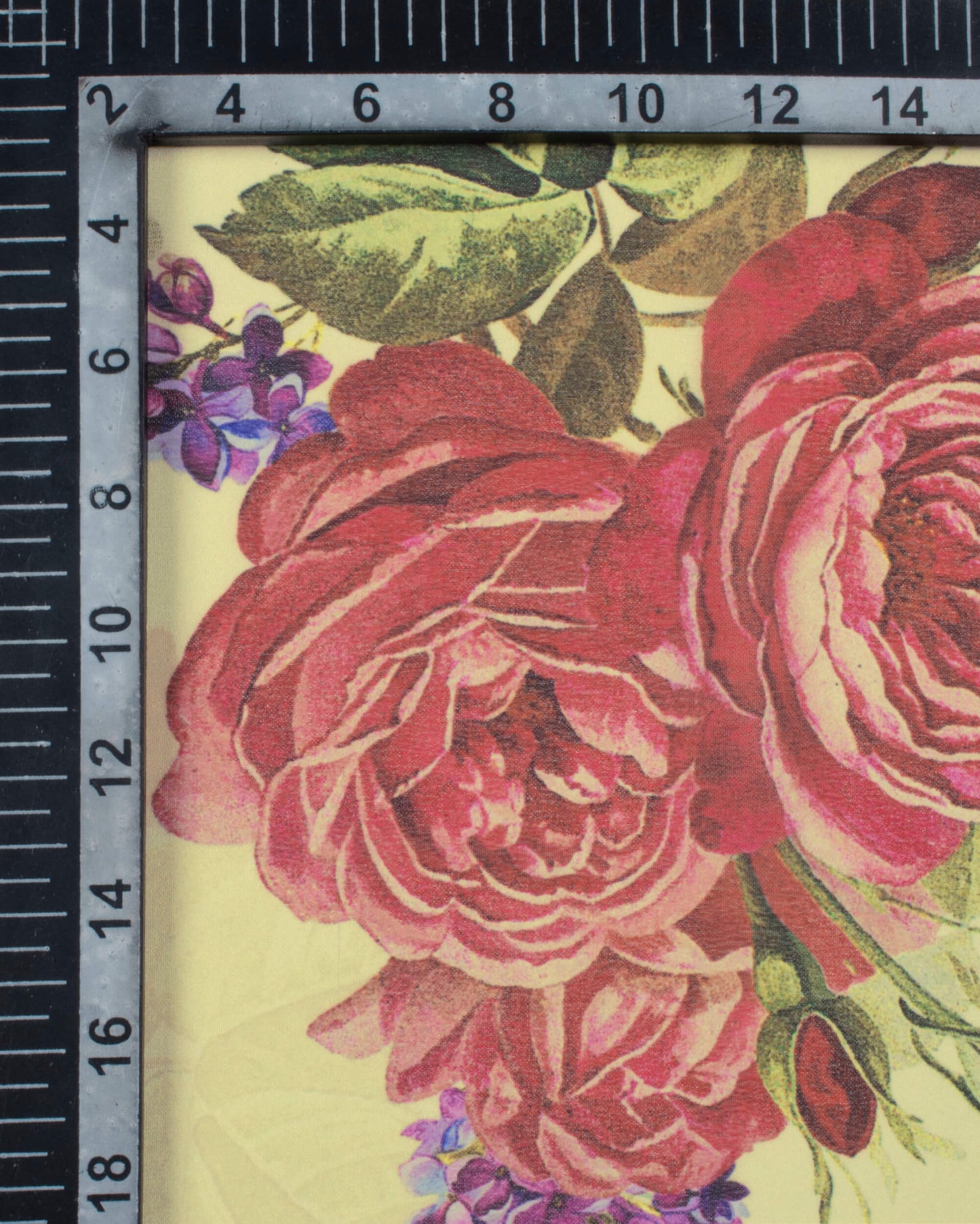 Ivory Cream And Cerise Pink Floral Pattern Digital Print Georgette Scarf