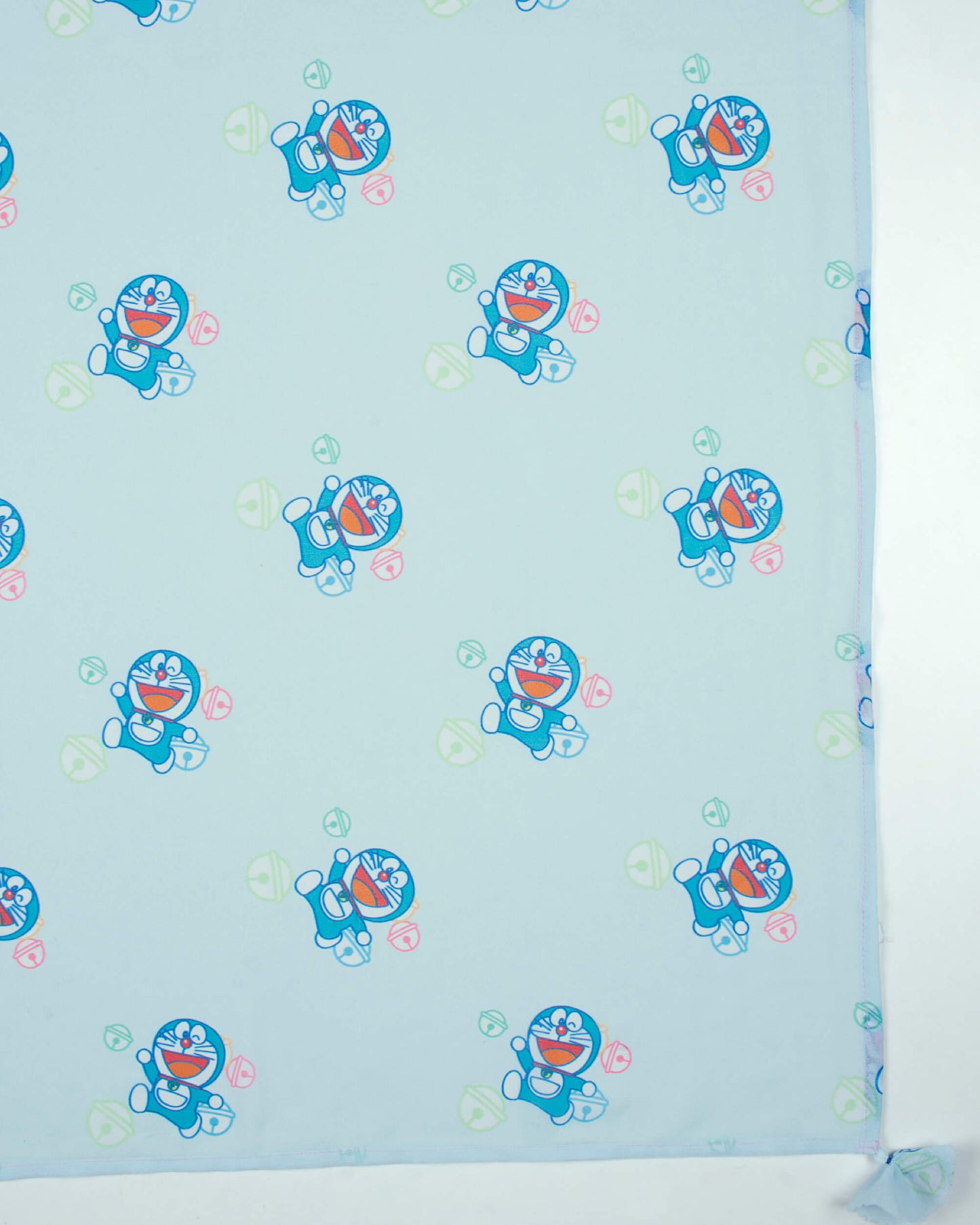 Baby Blue And Red Kids Pattern Digital Print Georgette Scarf