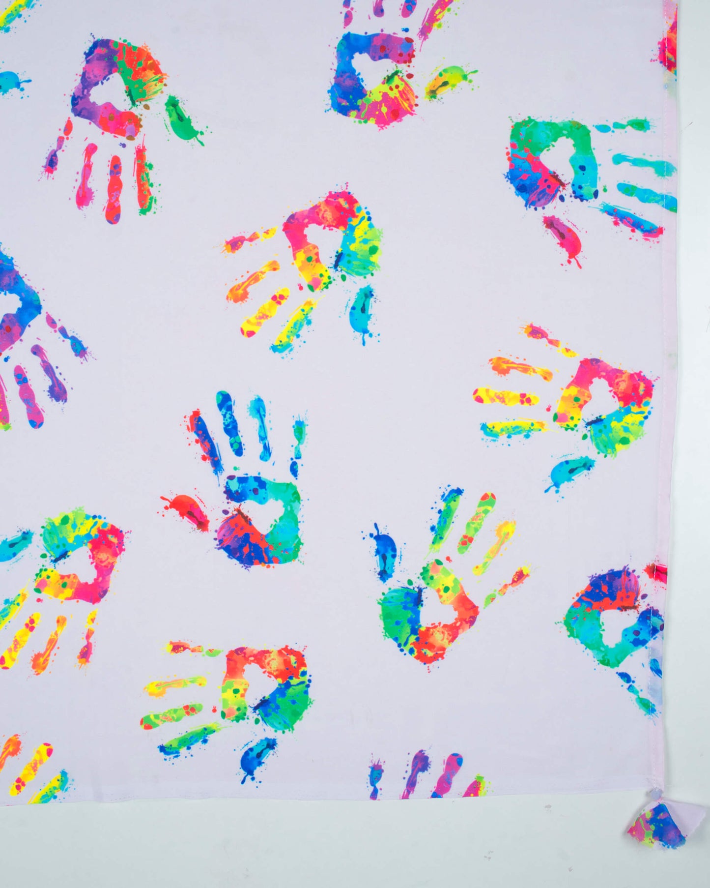 Multi-Color Rainbow Pattern Digital Print Georgette Scarf