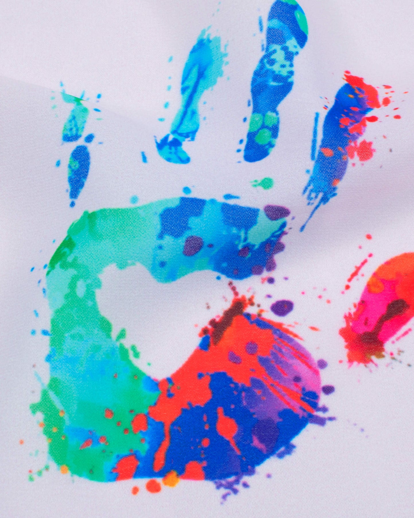 Multi-Color Rainbow Pattern Digital Print Georgette Scarf