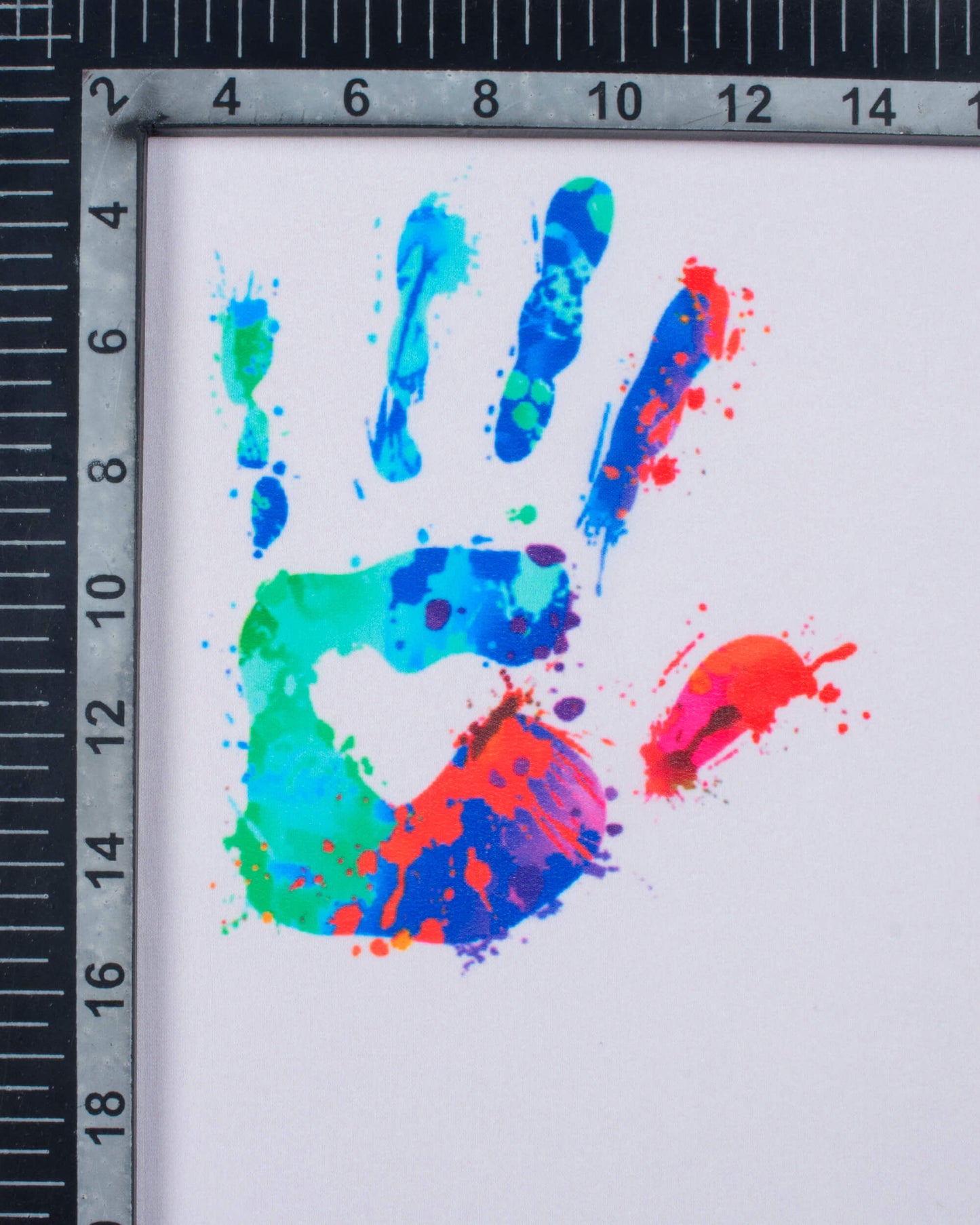 Multi-Color Rainbow Pattern Digital Print Georgette Scarf