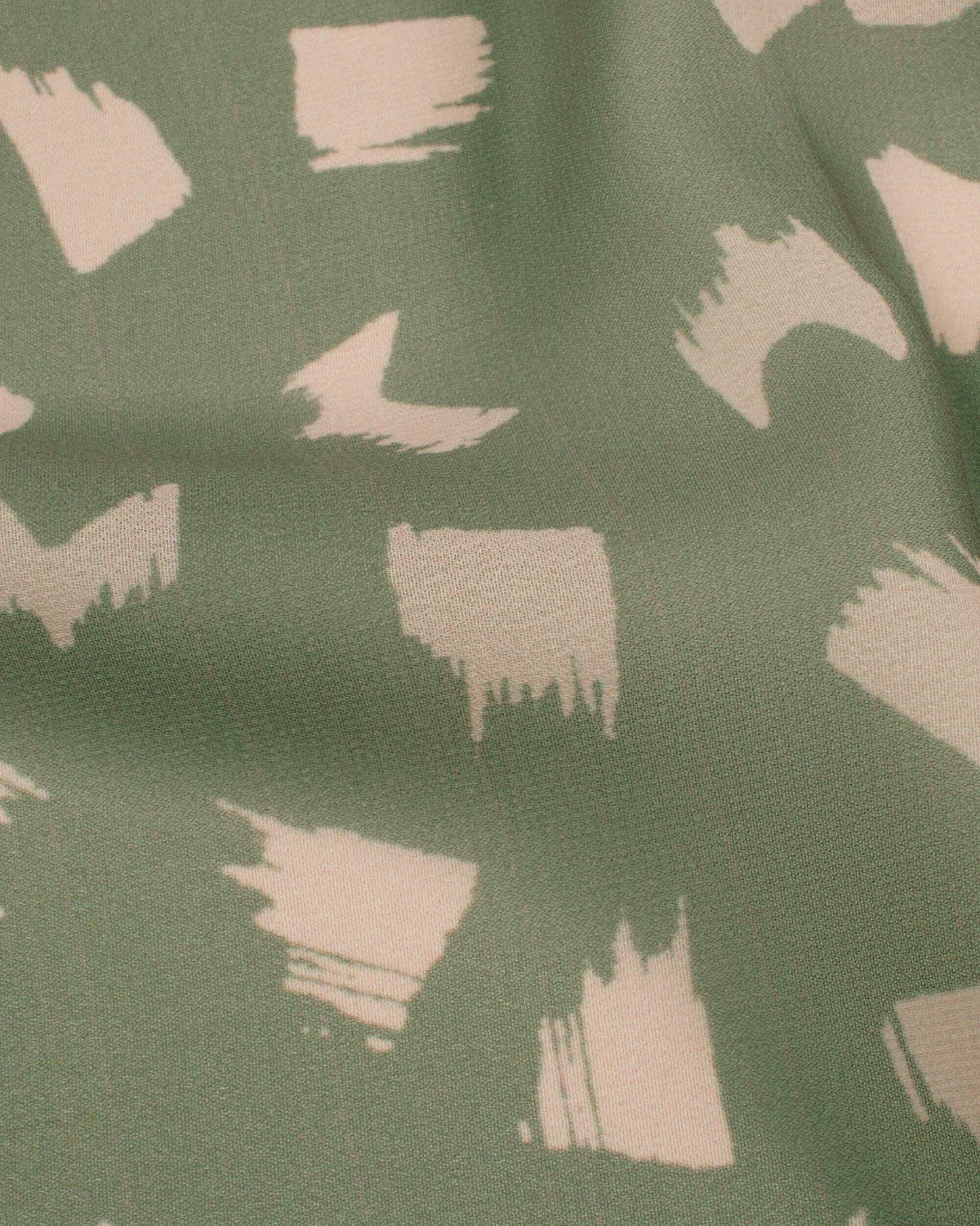 Light Grey And Peach Geometric Pattern Digital Print Georgette Scarf