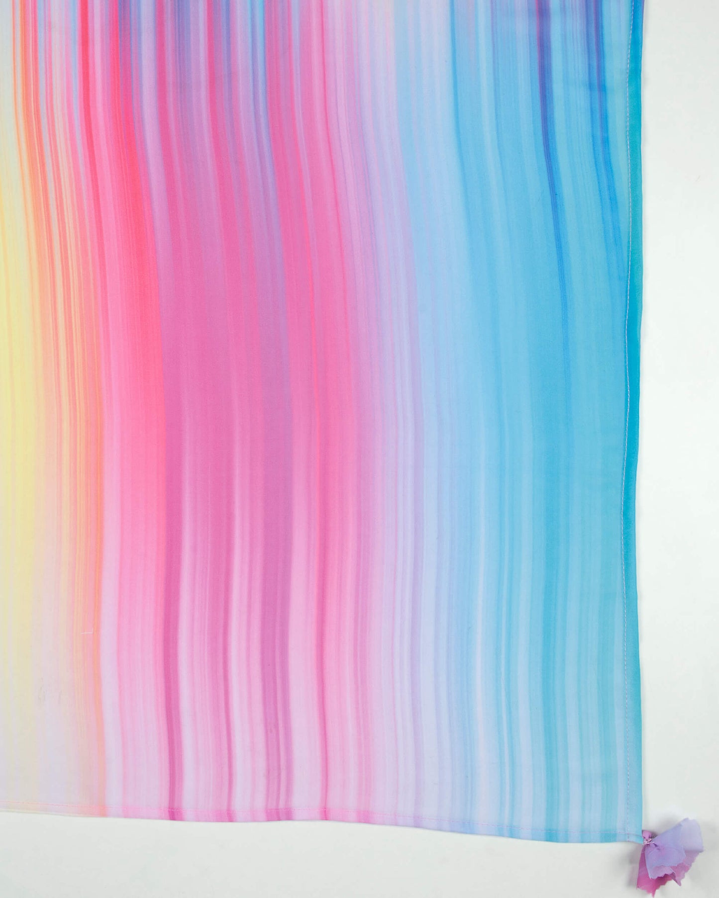 Multi-Color Rainbow Pattern Digital Print Georgette Scarf