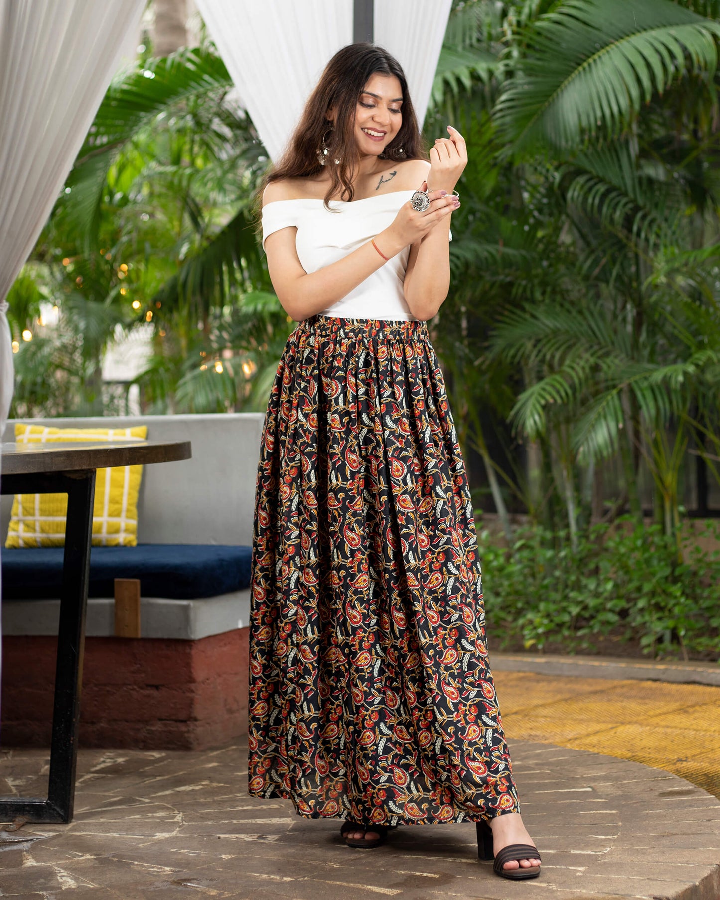 Kalamkrii Printed Skirt