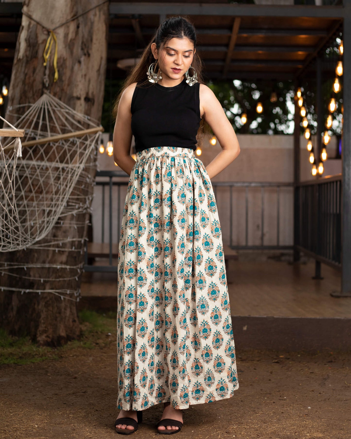 Mugal Printed Skirt