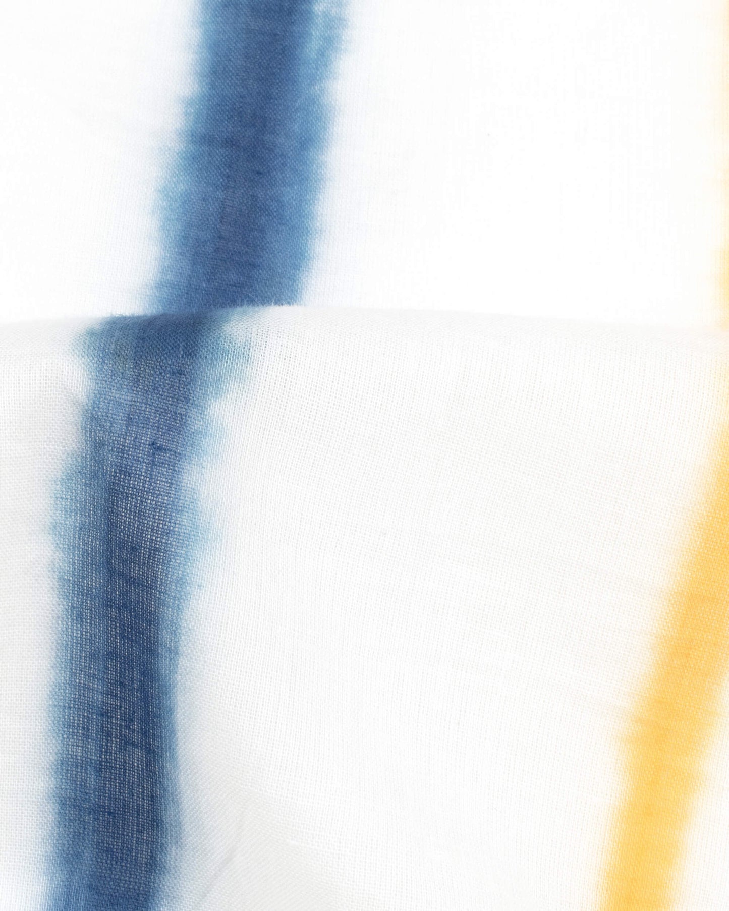 White And Blue Shibori Hand Tie & Dye Cotton Mulmul Stole