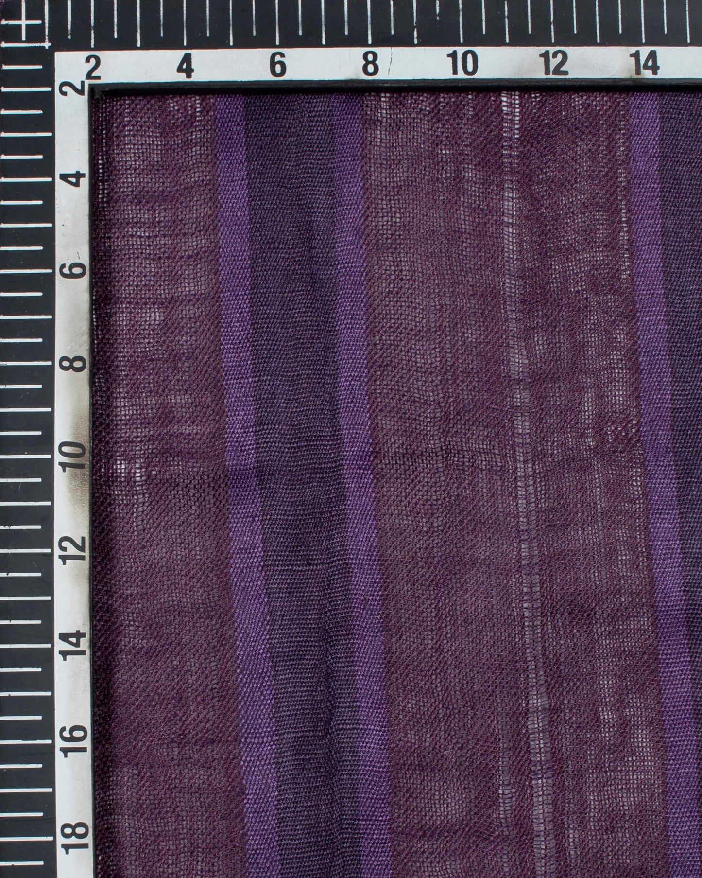 Dark Purple And Black Stripes Pattern Woven Bhagalpuri Cotton By Linen Stole - Fabcurate