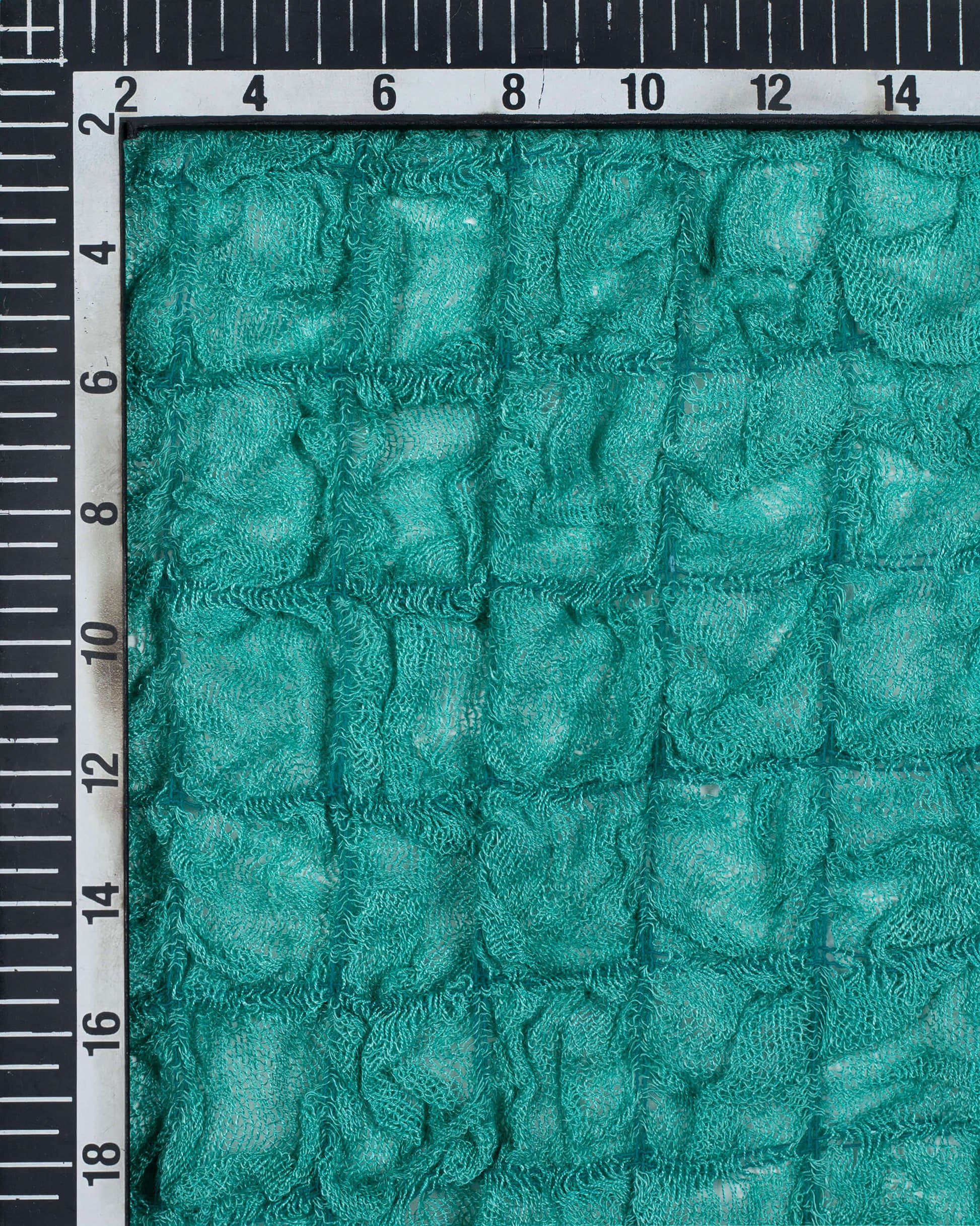 Turquoise Plain Woven Bhagalpuri Strechable Linen Stole - Fabcurate