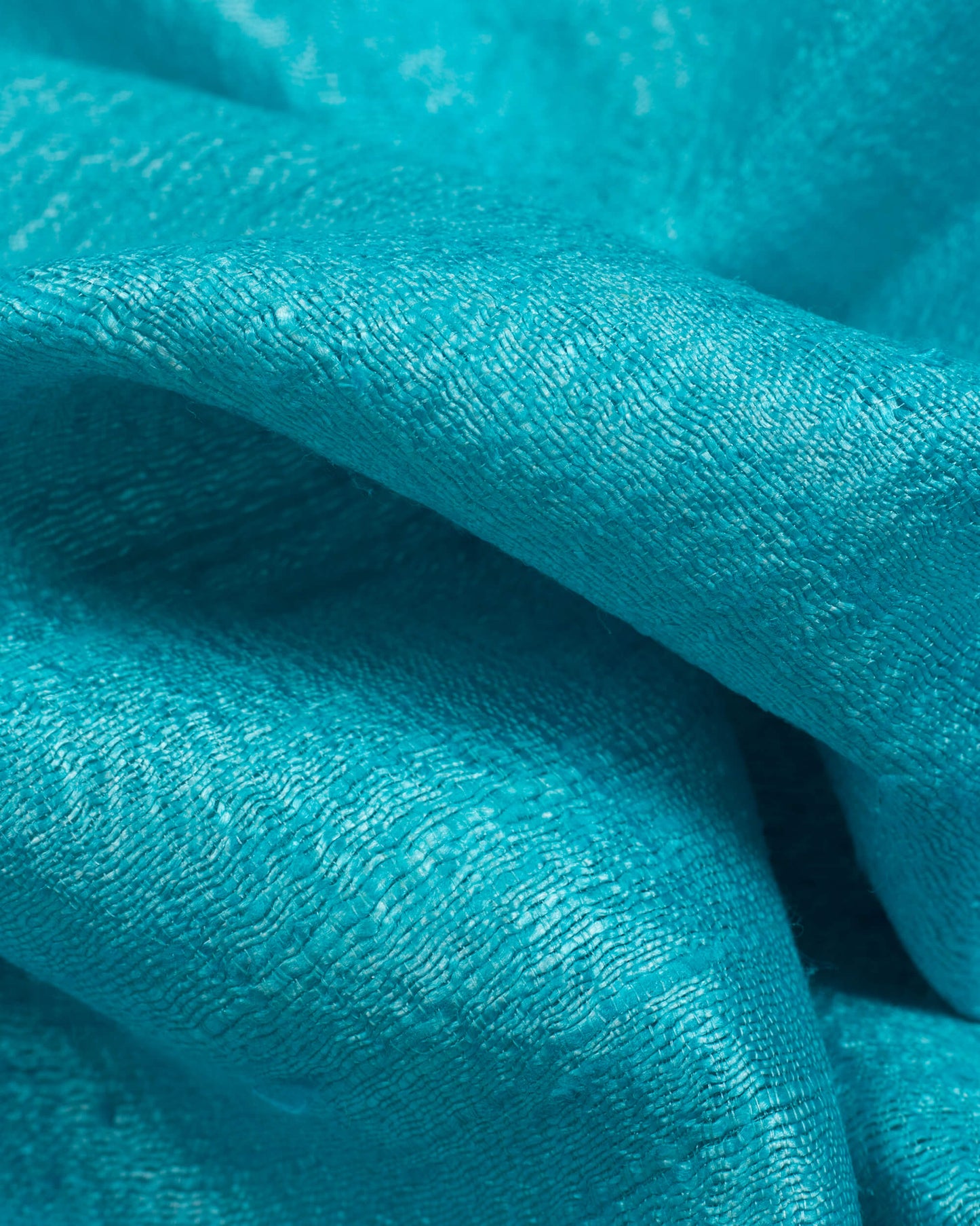Sky Blue Plain Woven Bhagalpuri Dupion Tusser Silk Stole - Fabcurate