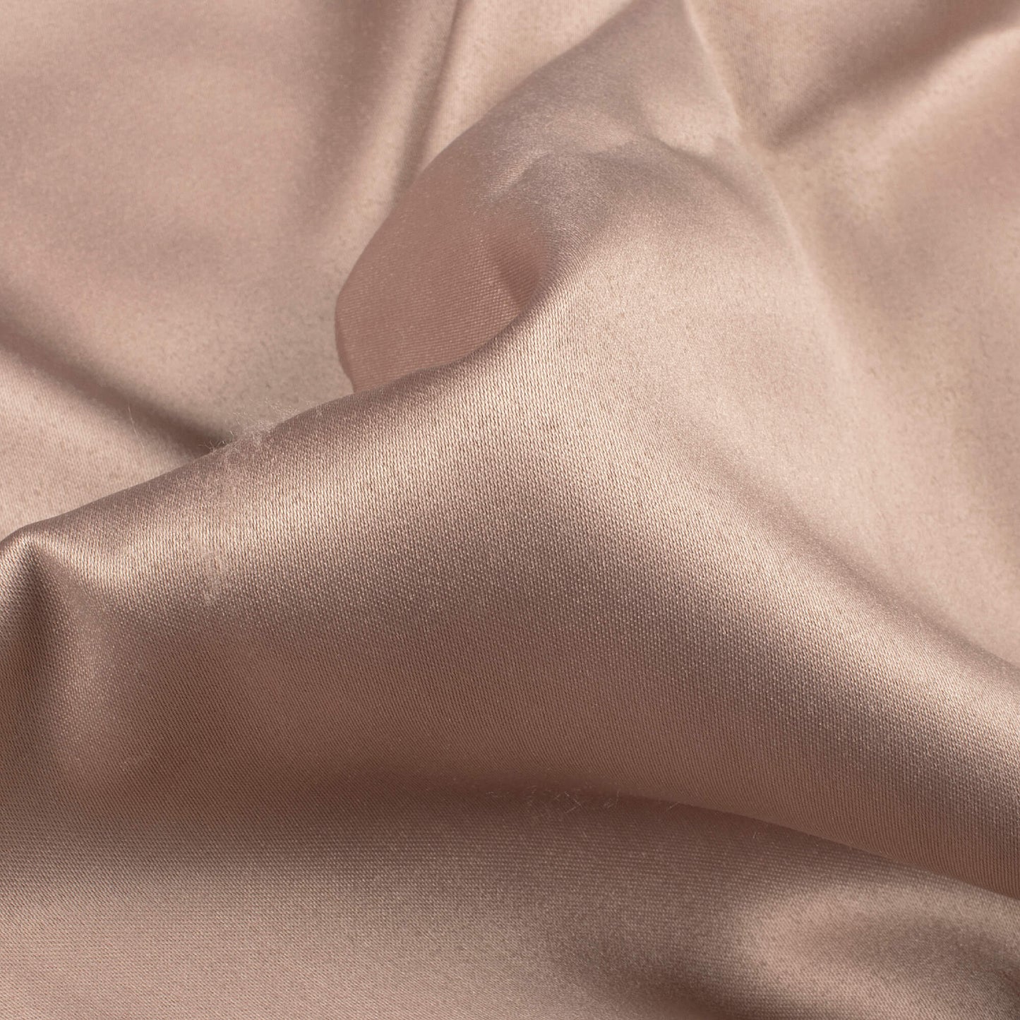 Light Brown Plain Charmeuse Satin Fabric (Width 50 Inches)
