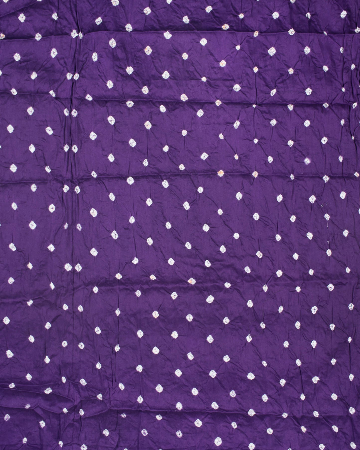 Deep Violet Purple Kutchi Bandhani Unstitched Cotton Suit With Dupatta