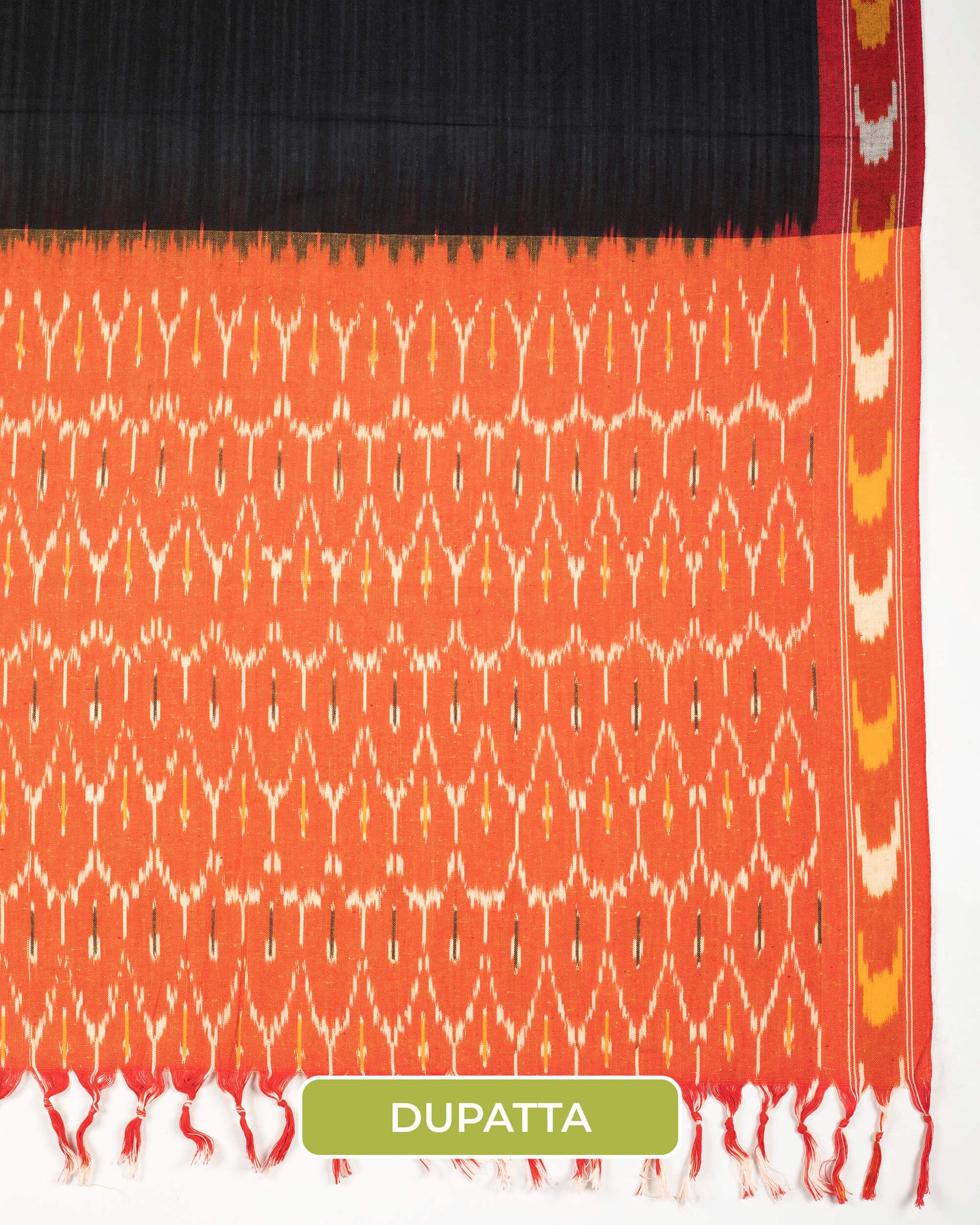 Pochampally Ikat Weave Cotton 3PC Unstiched Suit Set