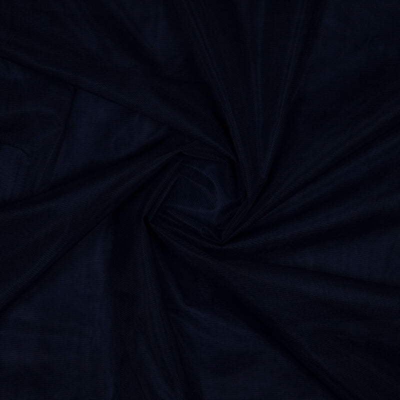 Navy Blue Plain Premium Quality Butterfly Net Fabric