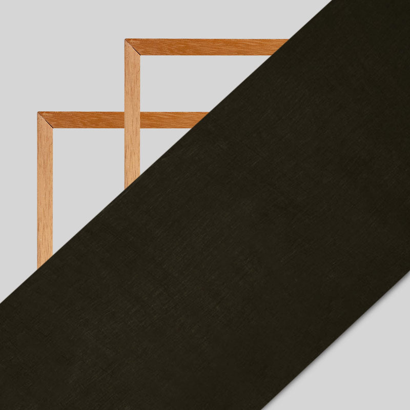 Wood Plain Linen Textured Cotton Fabric