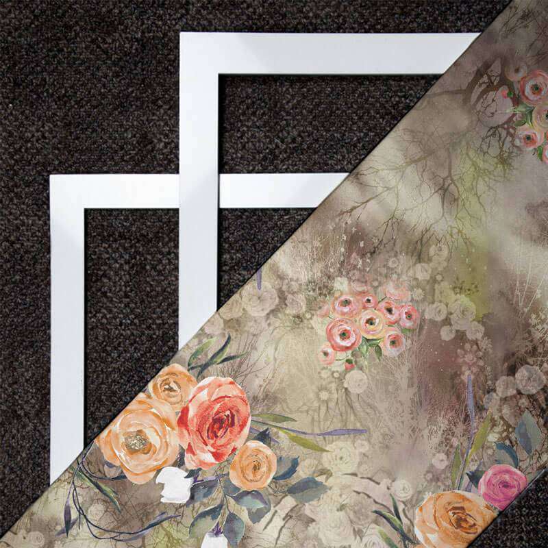 Digital Floral Print On American Crepe Fabric