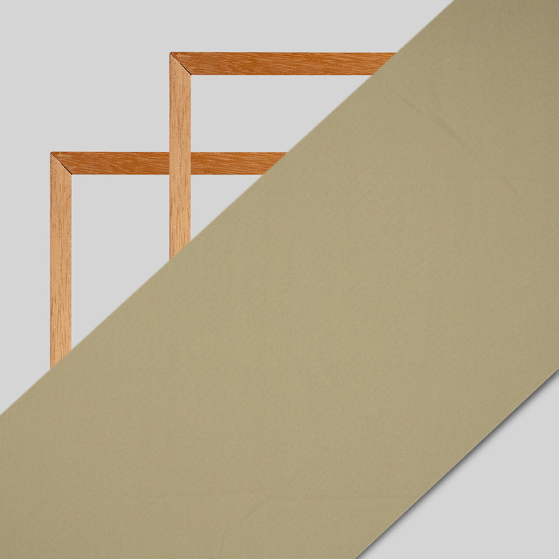 Light Cream Plain Crepe Fabric