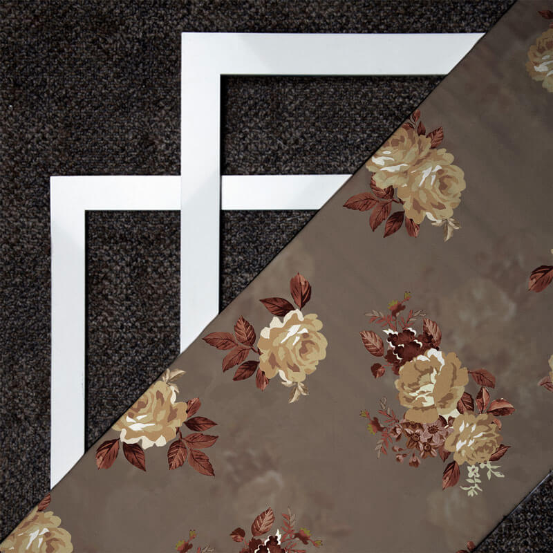 Digital Floral Print On American Crepe Fabric