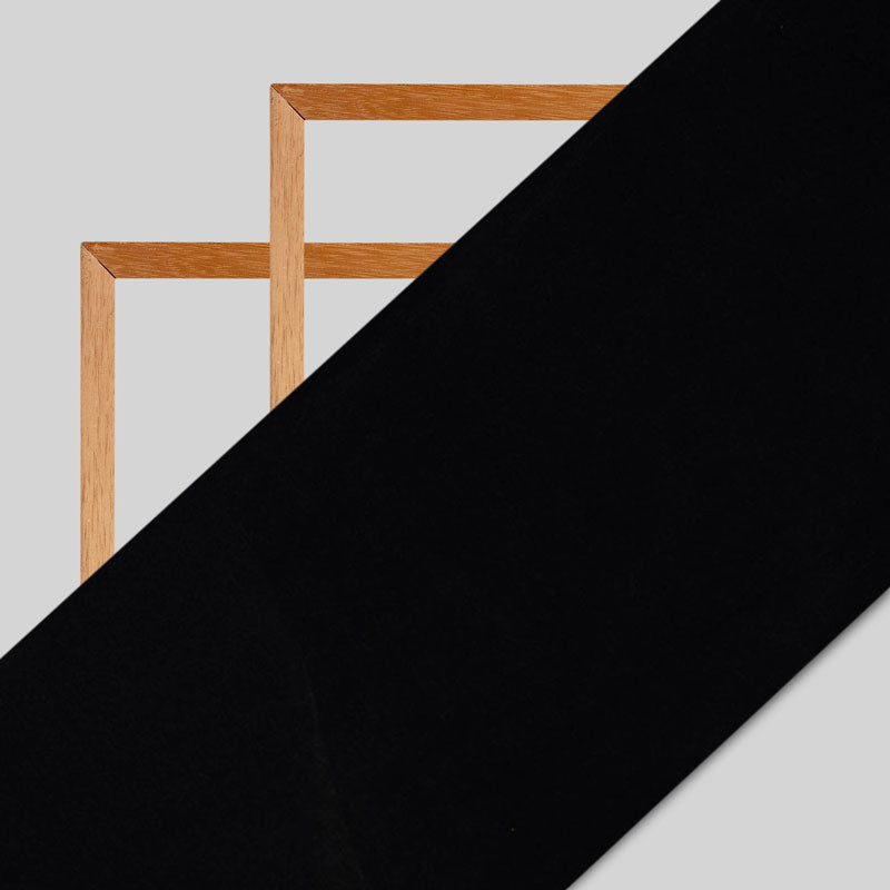 Black Plain Viscose Chinnon Chiffon Fabric