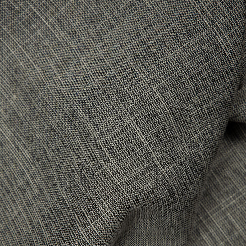 Grey And Black Weaved Dual Tone Plain Rayon Slub Fabric