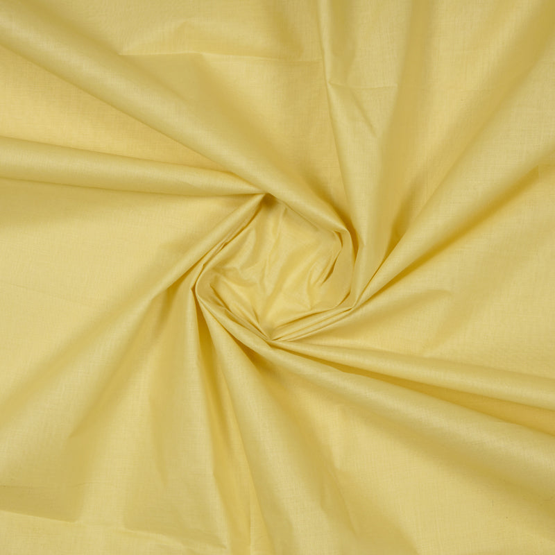 Yellow Plain Cotton Fabric
