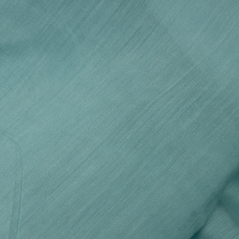 Light Teal Plain Pure Chanderi Fabric
