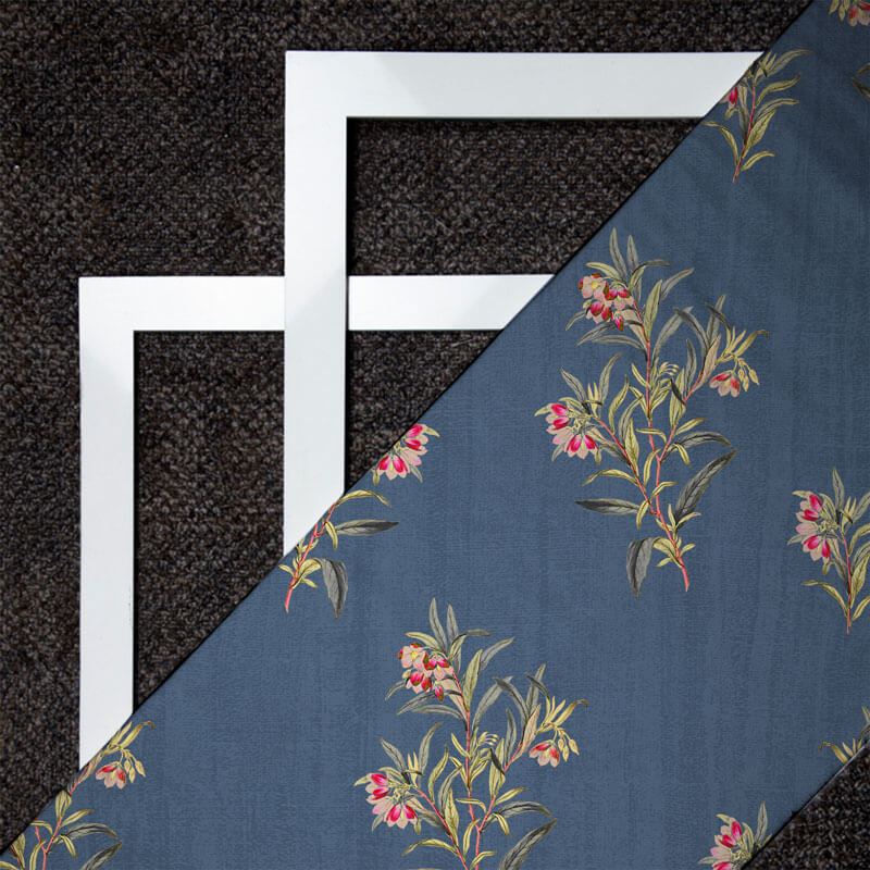 Digital Floral Print On American Crepe Fabric