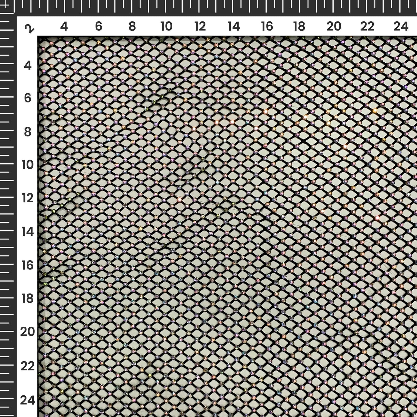 Exclusive Rhinestone Mesh Net Imported Fabric