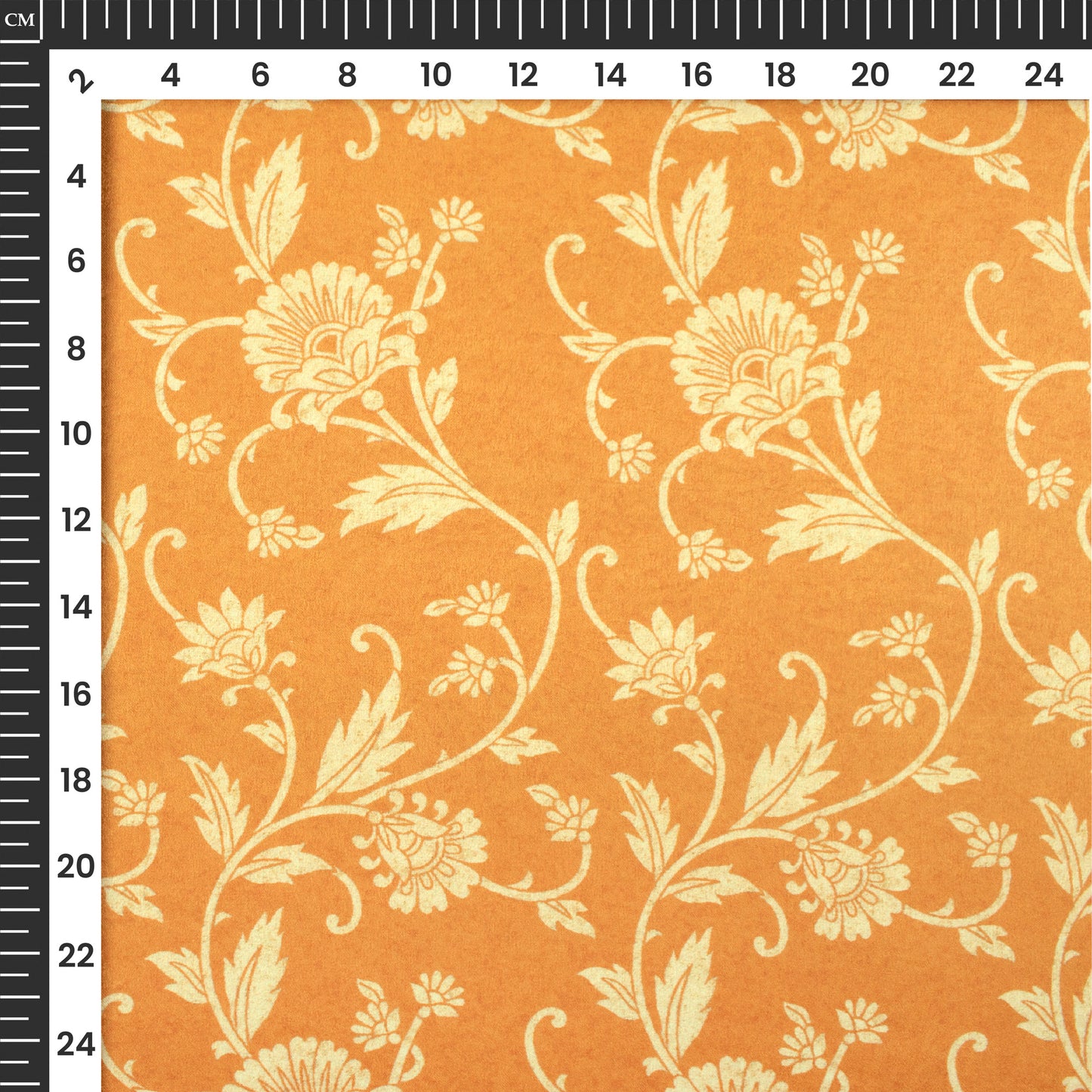 Stylish Floral Digital Print Lush Satin Fabric