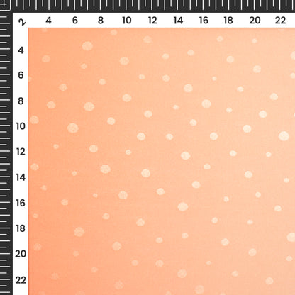 Orange Ombre Digital Print Jacquard Booti Japan Satin Fabric (Width 56 Inches)