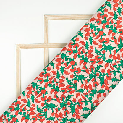 Lovely Floral Digital Print Crepe Silk Fabric